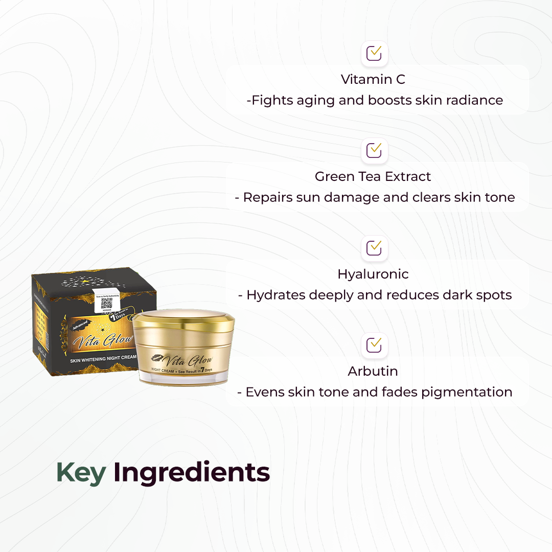 Advanced Vita Glow Skin Whitening Night Cream