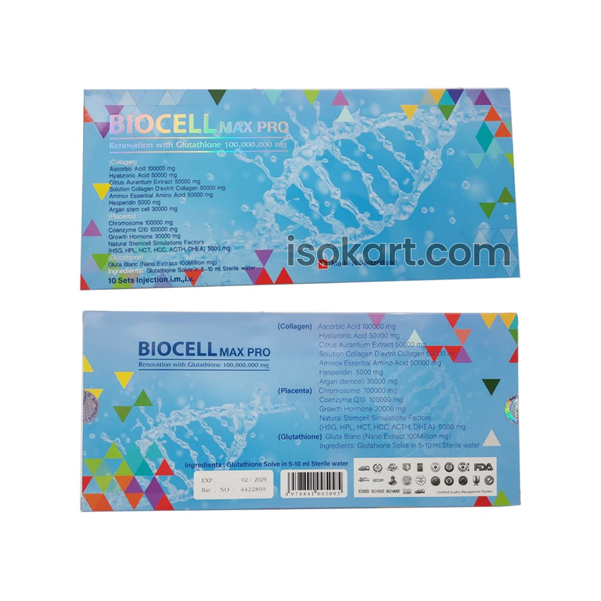 Biocell Max Pro Renovation with Glutathione Injection