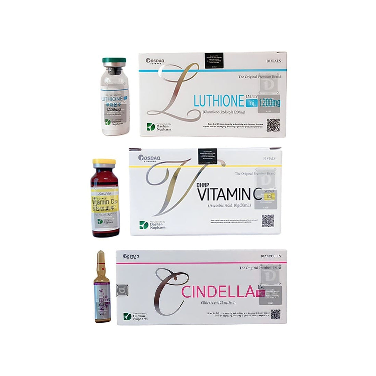 Cindella 1200mg Glutathione Injections Full Set