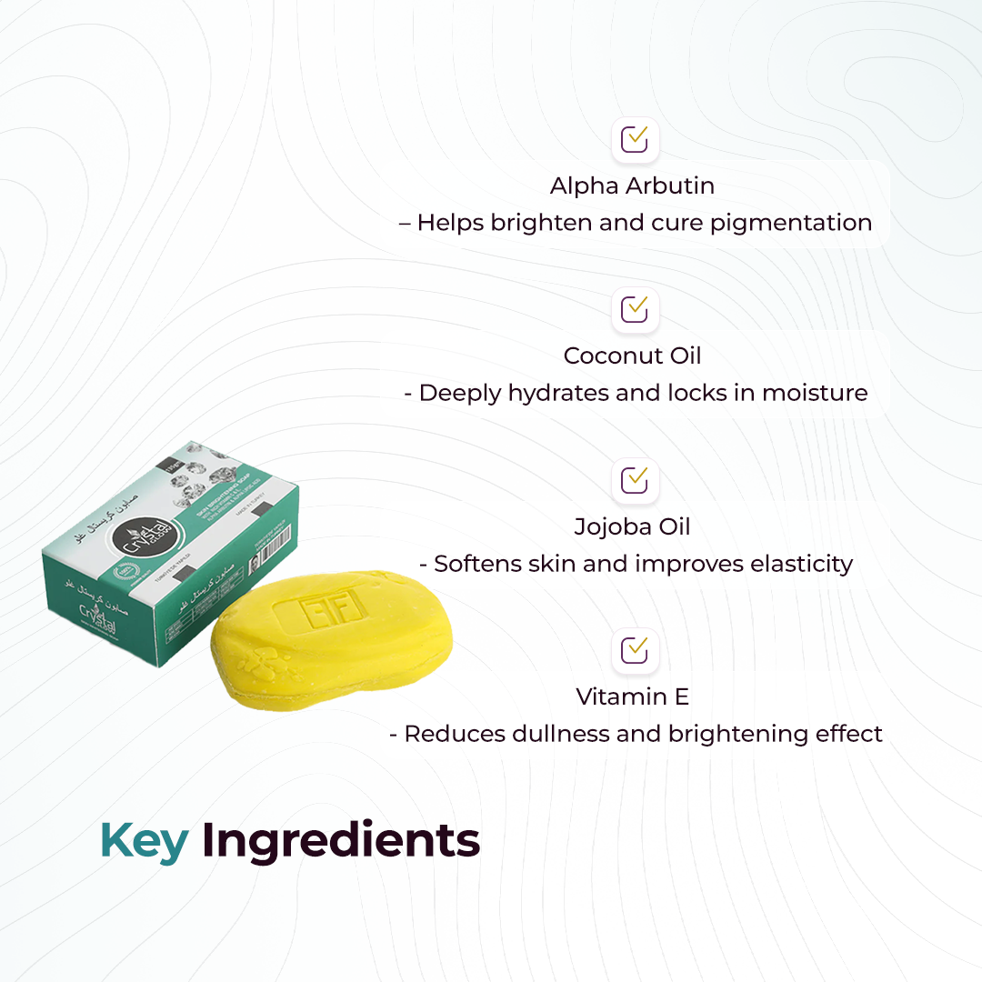 Crystal Glow Skin Brightening Soap 135gm