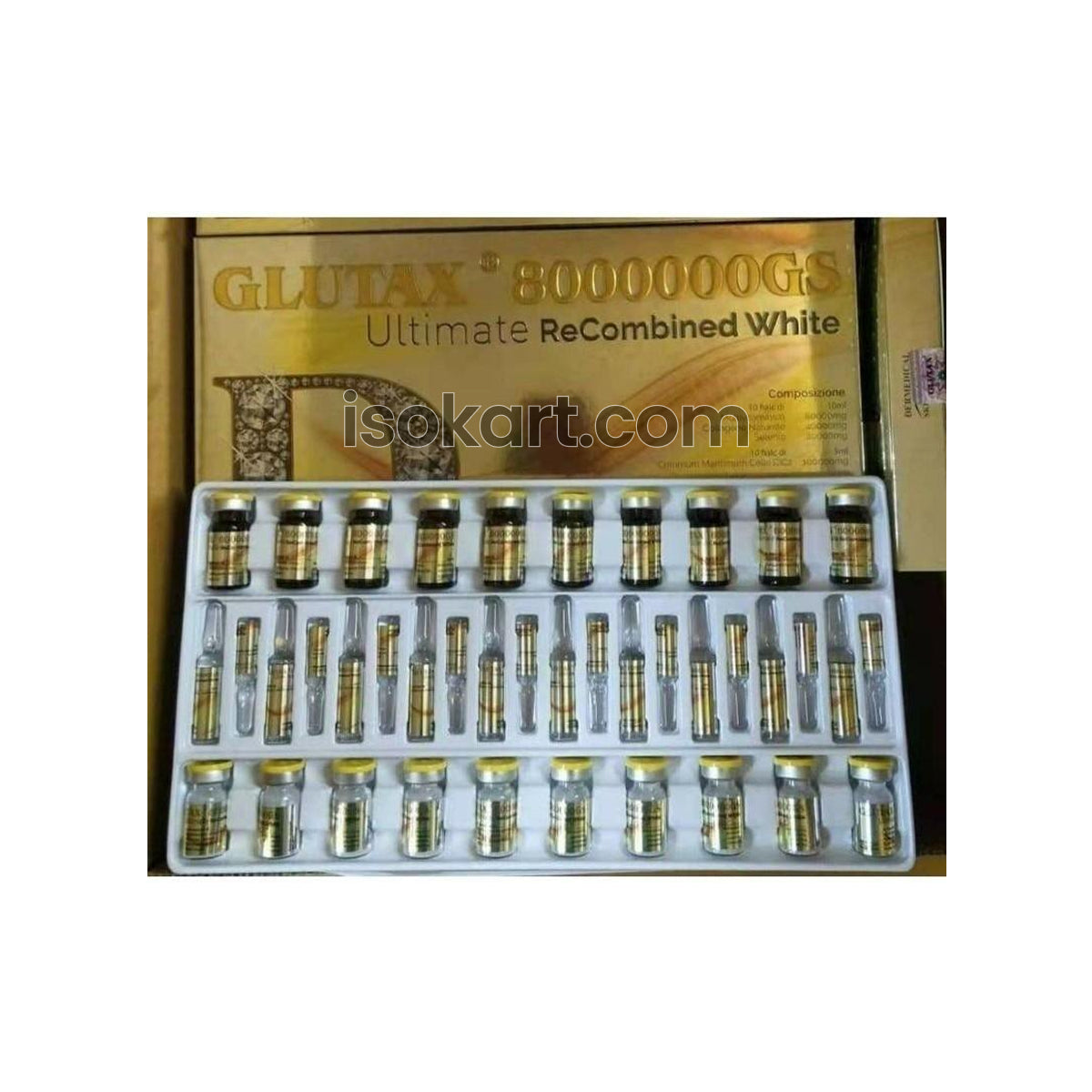 GLUTAX 8000000GS Ultimate Recombined White Glutathione Injection