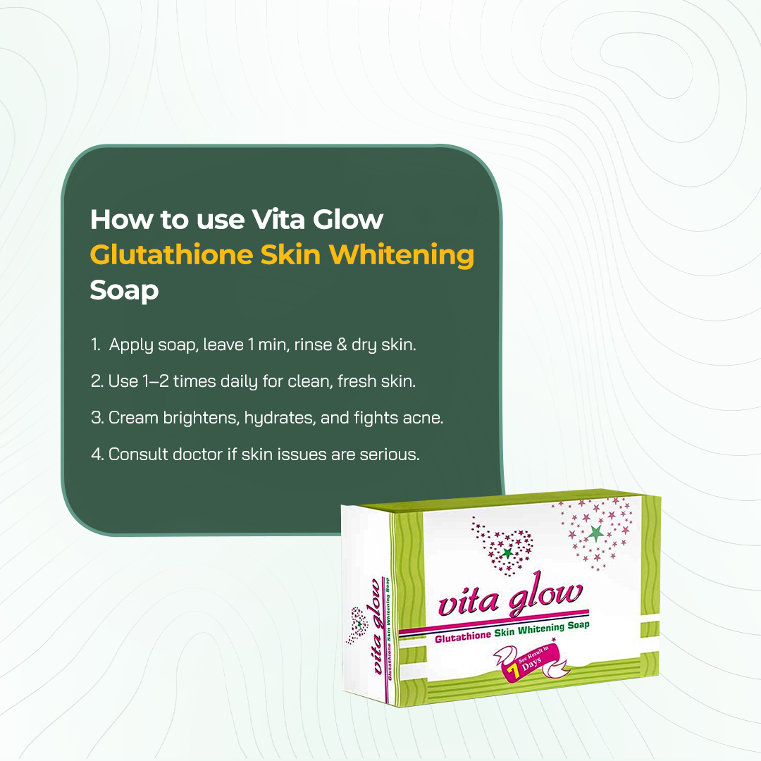 Vita Glow Glutathione Skin Whitening Soap