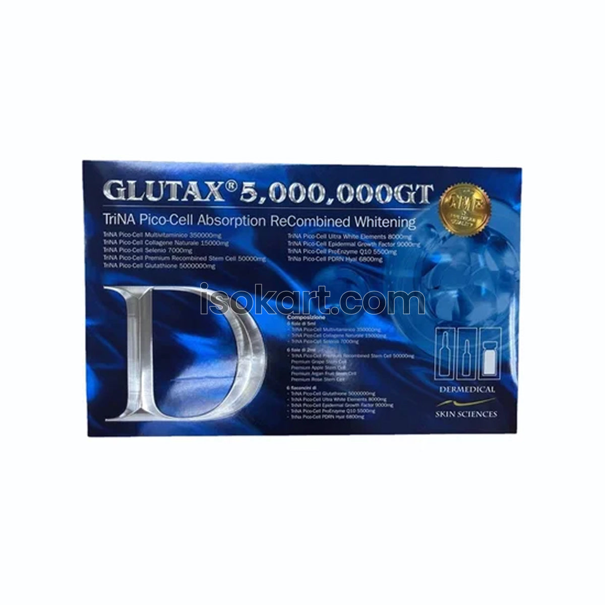 Glutax 5,000,000GT TriNA Pico Cell Glutathione Injection