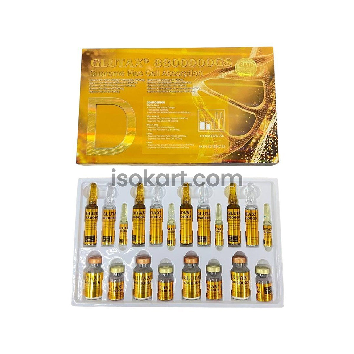 Glutax 8800000gs Glutathione Skin Whitening Injection