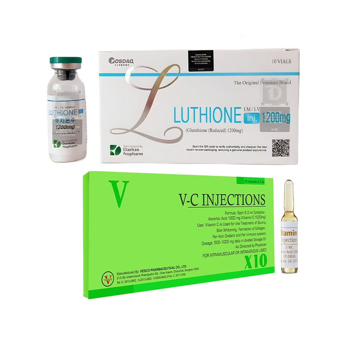 Luthione 1200mg Glutathione Injection In India
