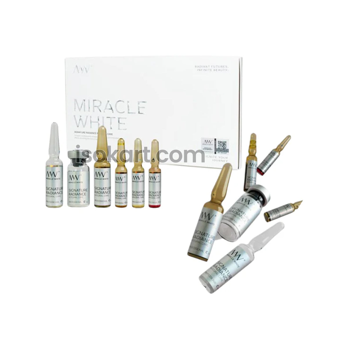 Miracle White 80,000mg Glutathione Injection White Box