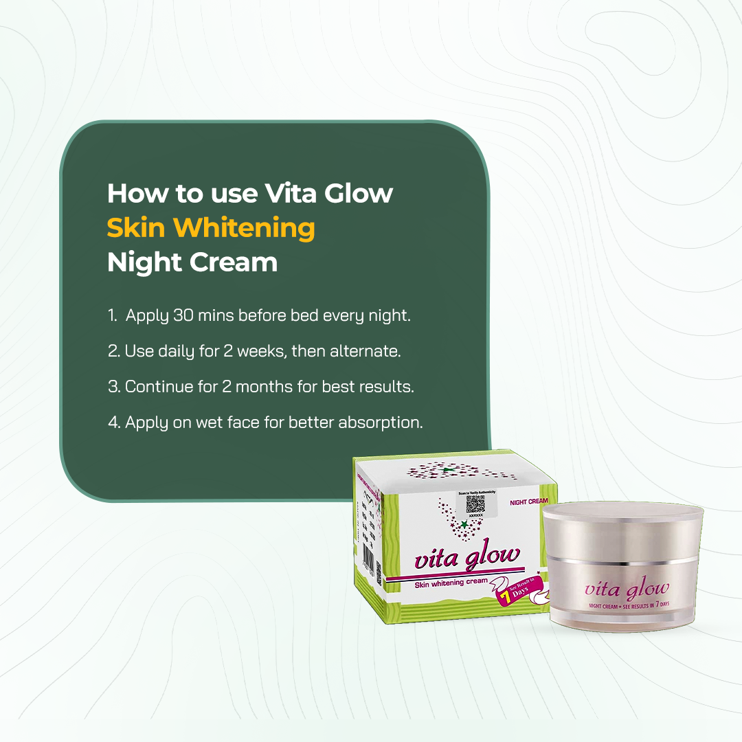Vita Glow Skin Whitening Night Cream