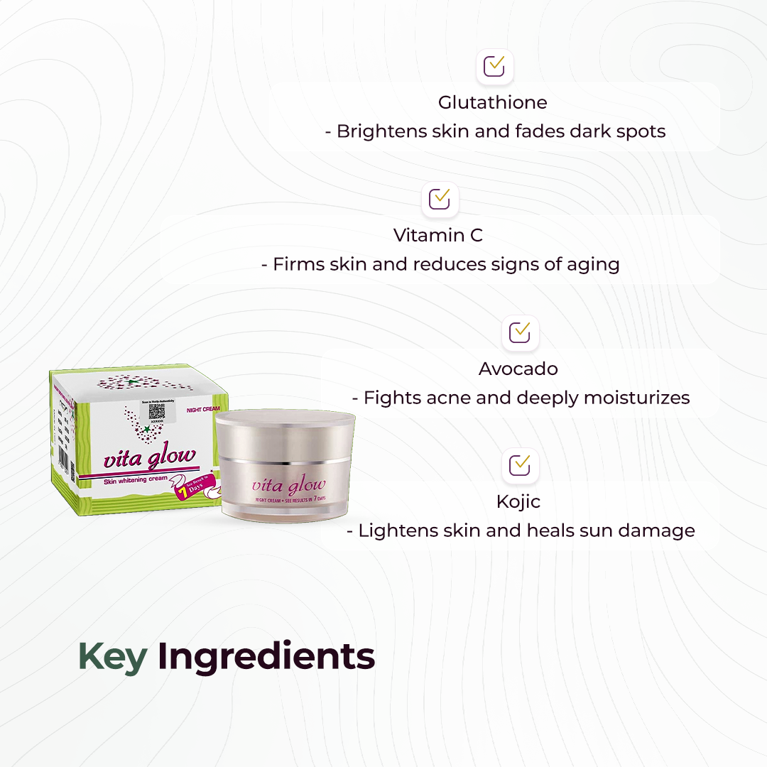 Vita Glow Skin Whitening Night Cream
