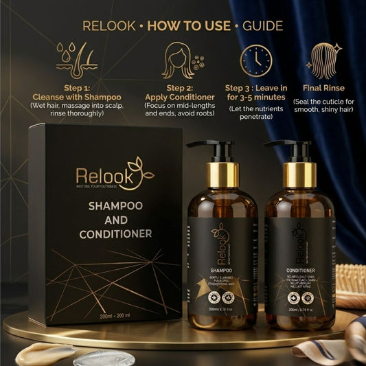 Relook Premium Hair Care Combo (Shampoo + Conditioner)