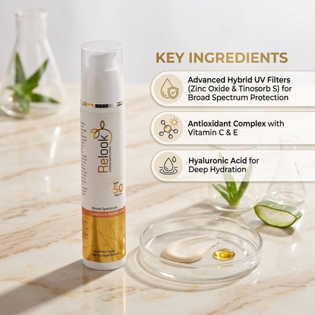 Relook Sunscreen Spf 50+