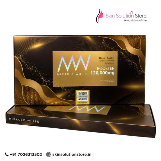 Miracle White Royal Gold 120000mg Glutathione Skin Whitening Skin Whitening Glutathione Injection - 6 Session - Switzerland