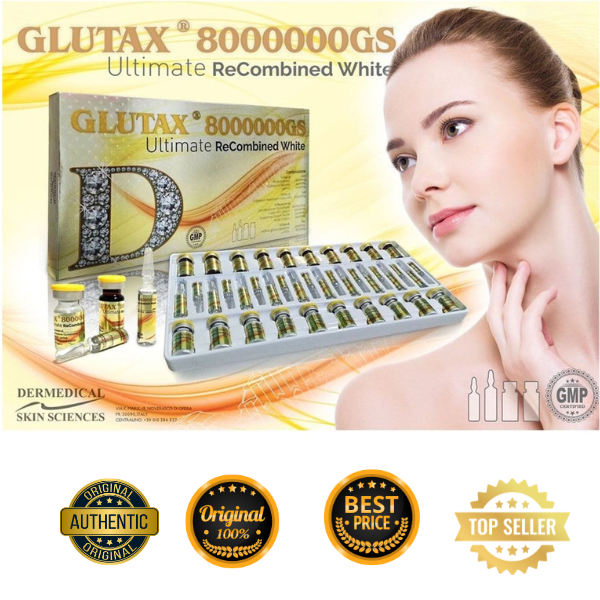 GLUTAX 8000000GS Ultimate Recombined White Glutathione Injection 10 SESSIONS