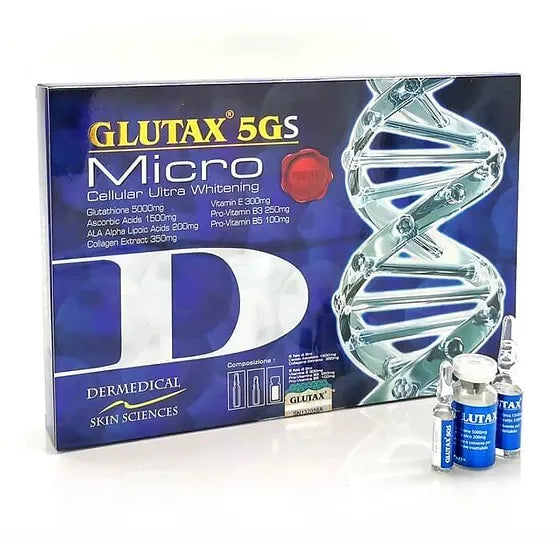 Glutax 5gs Micro 5000mg Cellular Ultra Whitening Injection 5 SESSIONS