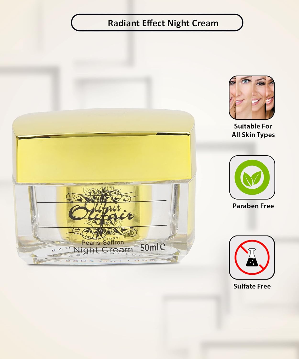 Olifair Night Cream 50ml for Skin Brightening