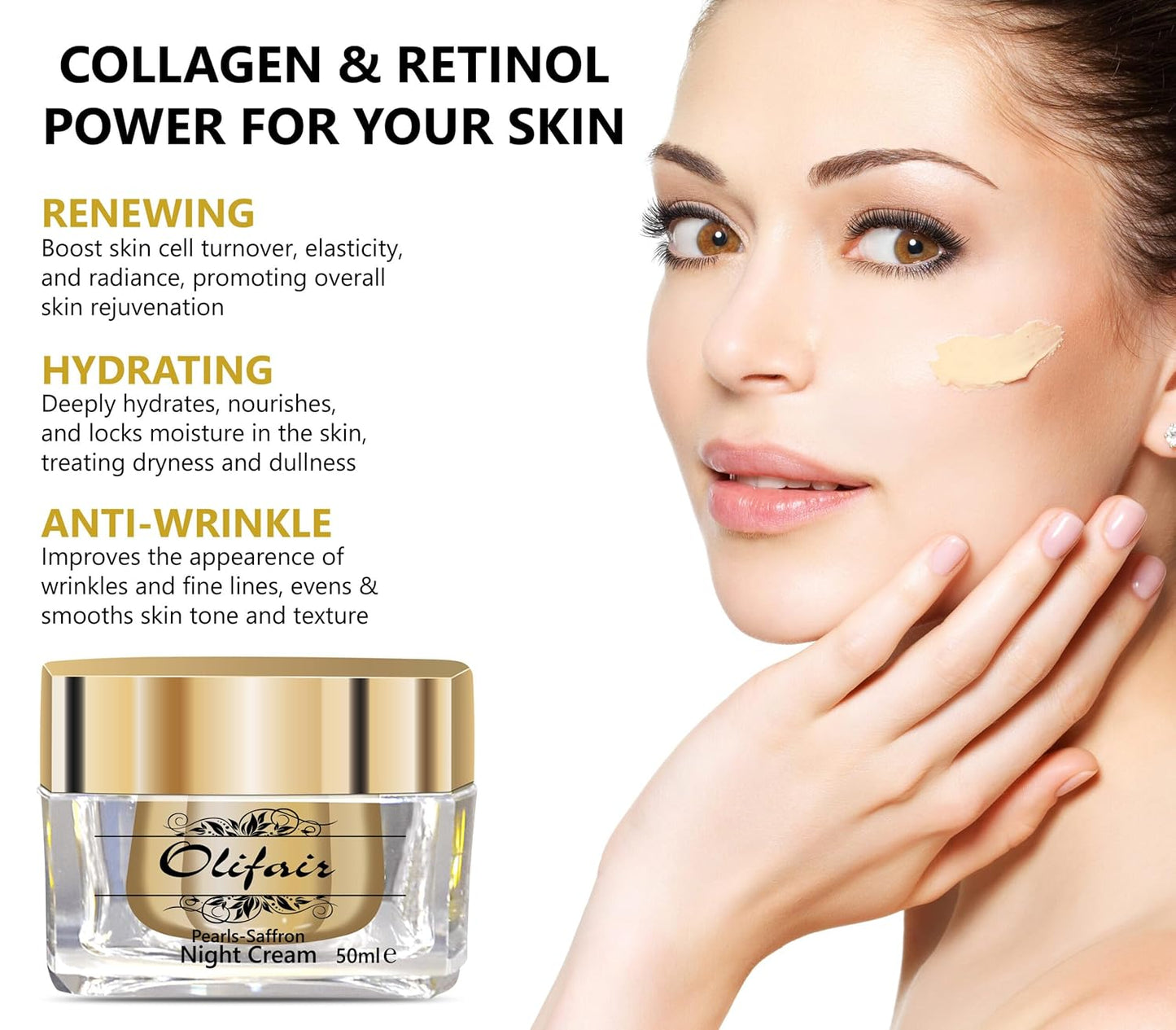 Olifair Night Cream 50ml for Skin Brightening
