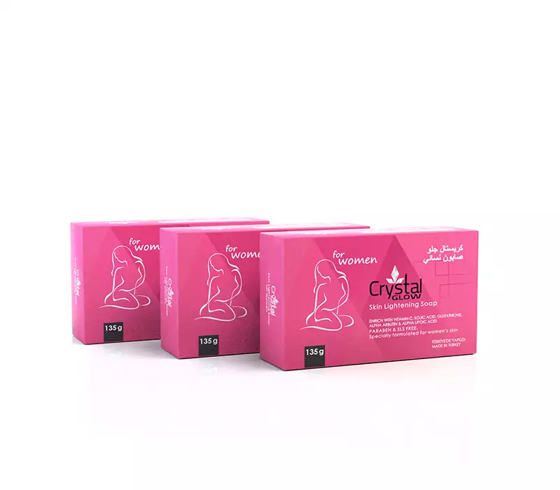 Buy 3 Pieces Crystal Glow Women Brightening Soap & Get Discount Of 20% Off