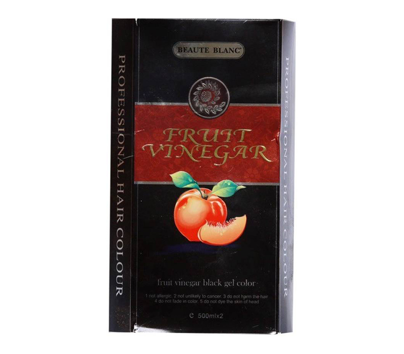 Buy BEAUTE BLANC New Fruit Vinegar Black Gel Colour , BLACK 500mlx2  () Online | Isokart