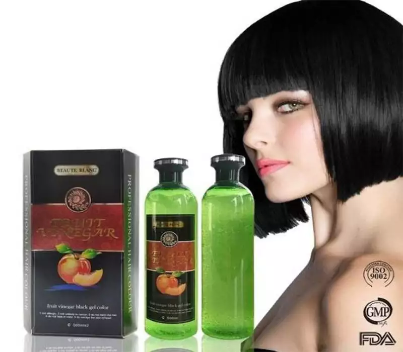 Buy BEAUTE BLANC New Fruit Vinegar Black Gel Colour , BLACK 500mlx2  () Online | Isokart