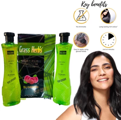 Dr Batra's Herbal Hair Color Cream with Natural Ingredients - Black